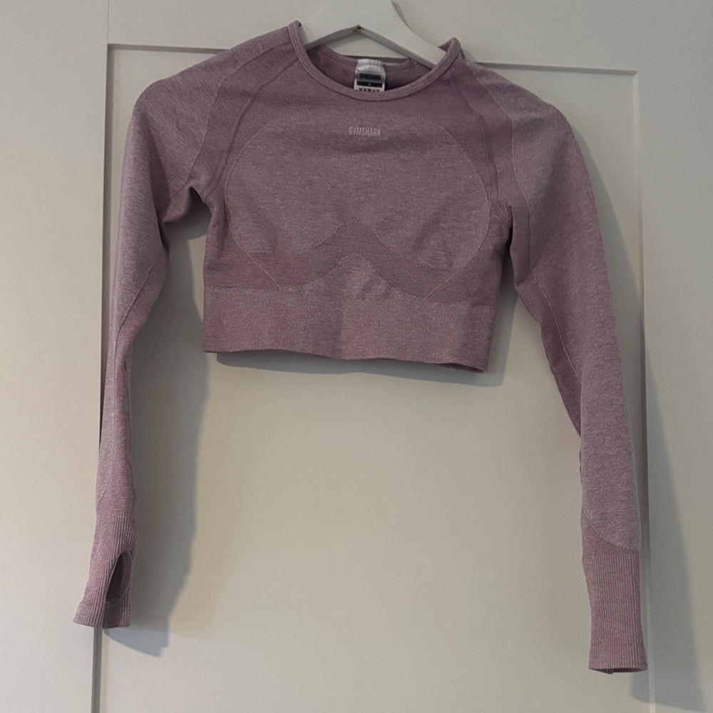 Gymshark Women's Lavender Long Sleeve Crop Top

13” p2p